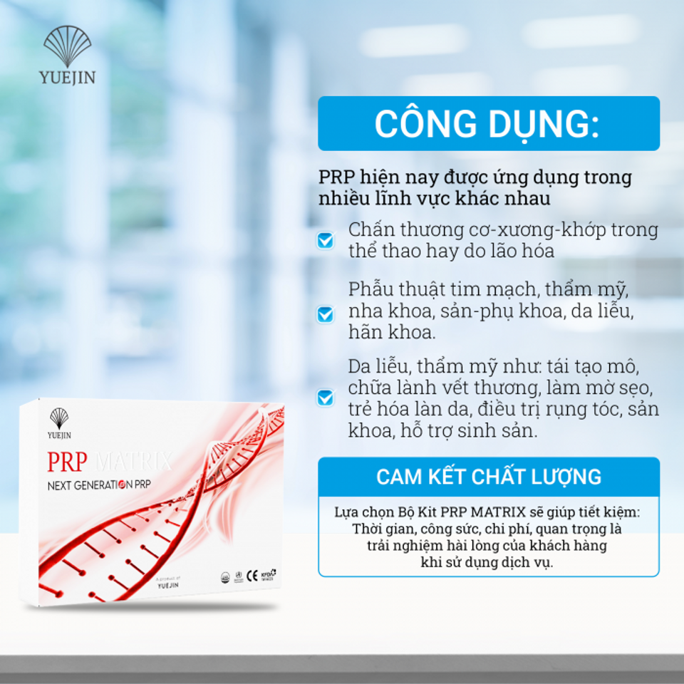 Bộ Kit PRP tách huyết tương giàu tiểu cầu PRP Matrix Yuejin 2